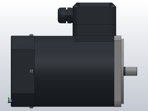 90AC(90W╱120W)微型交流（齿轴）基本型减速电机[90YS120WGV22H]左视缩略图