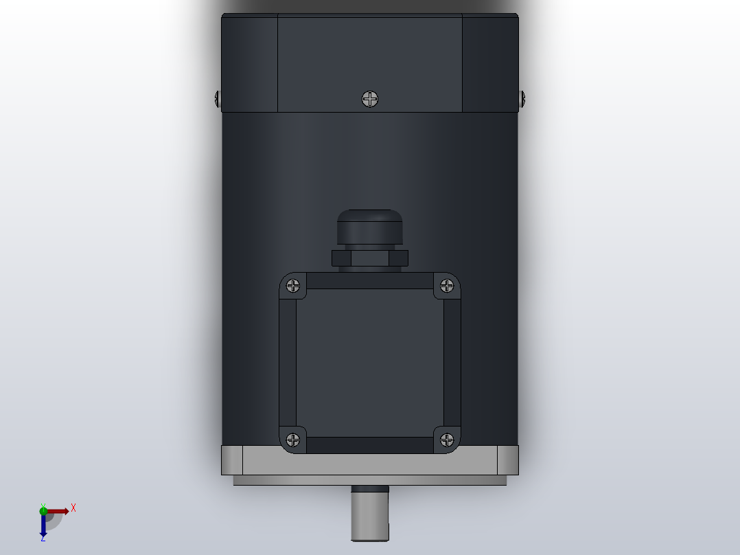 90AC(90W╱120W)微型交流（齿轴）基本型减速电机[90YS120WGV22H]俯视图