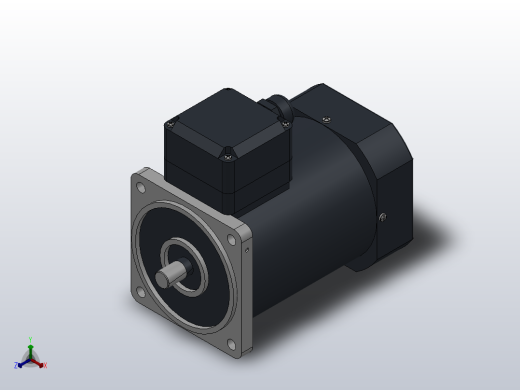 90AC(90W╱120W)微型交流（齿轴）基本型减速电机[90YS120WGV22H]正等轴测缩略图