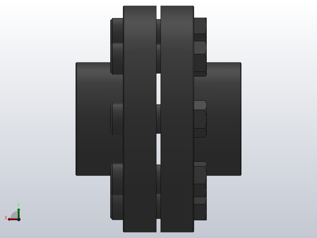 JFL型弹性套柱销联轴器[JFL200]后视图