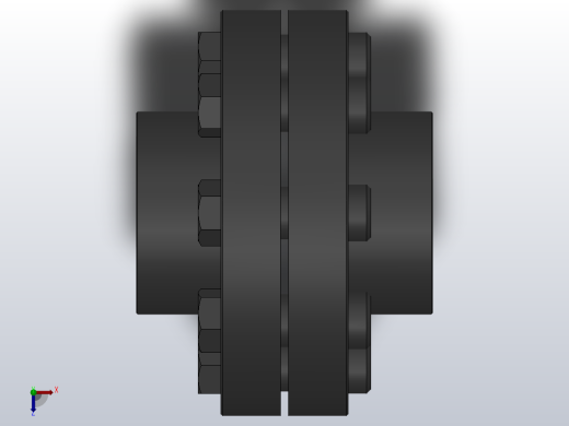 JFL型弹性套柱销联轴器[JFL200]俯视缩略图