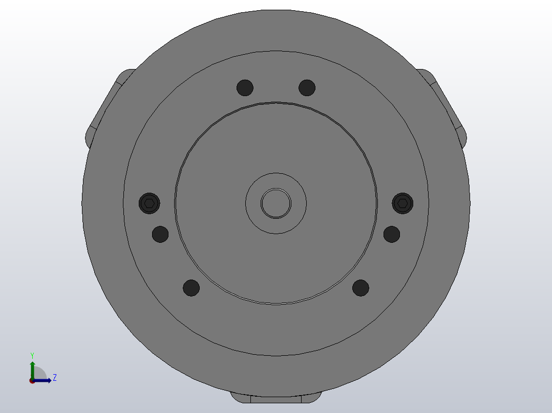 K56系列高速楔式动力卡盘[380]左视图
