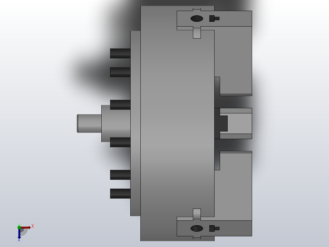 K56系列高速楔式动力卡盘[380]俯视图