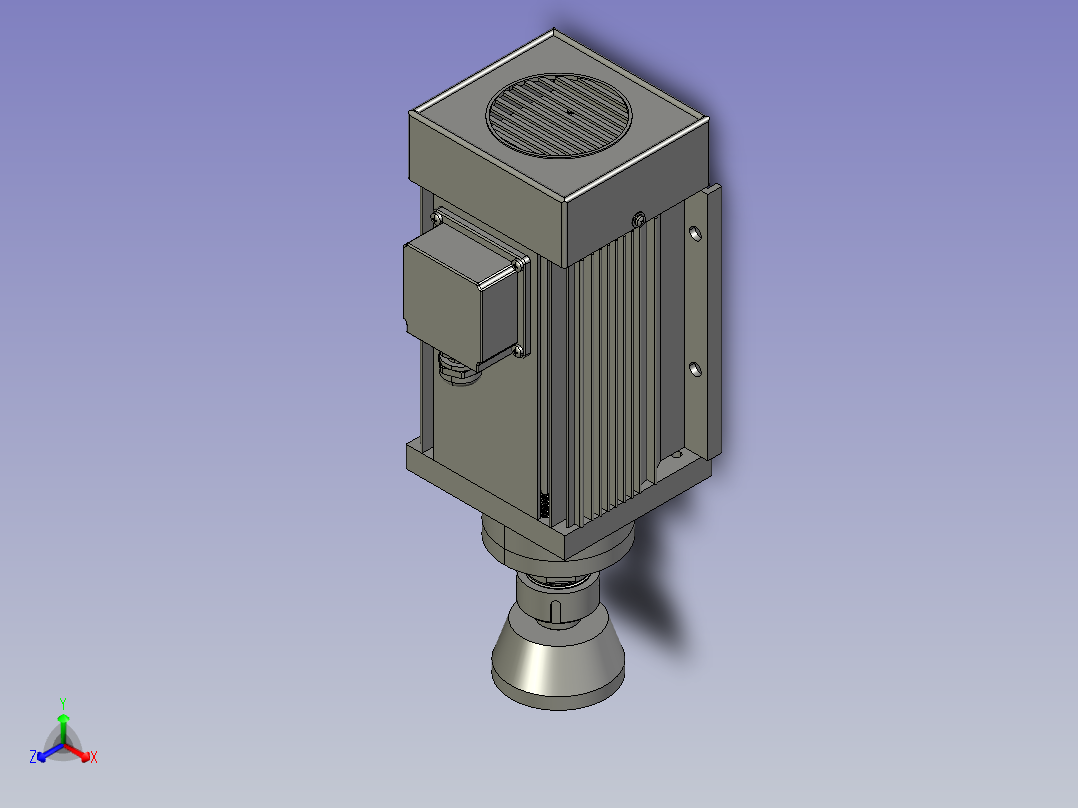主轴电机(短轴)JF80-15KW-ER32主视图