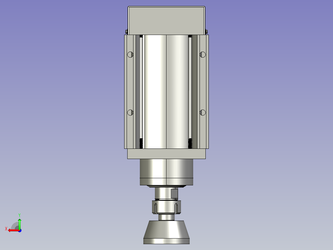 主轴电机(短轴)JF80-15KW-ER32后视图