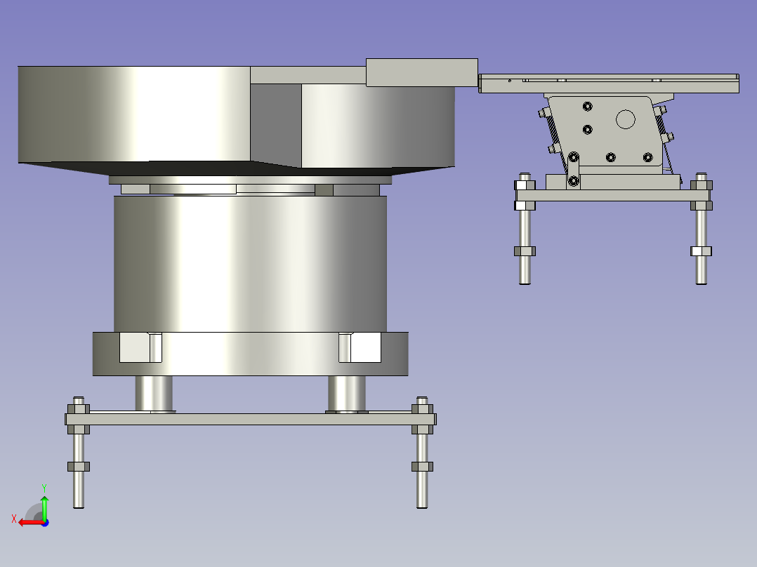 卡簧振罢盘后视图