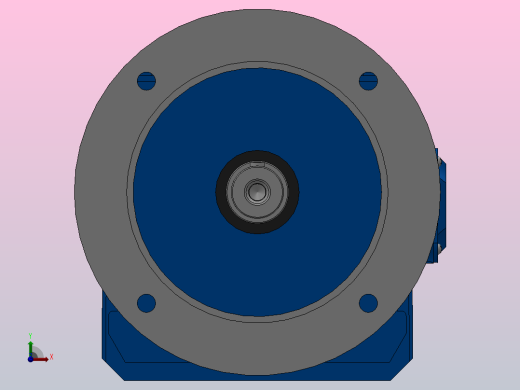 RF87法兰轴伸式安装斜齿轮减速机RF87-YVB2.2-4P-100-M1-0°-Φ350前视缩略图