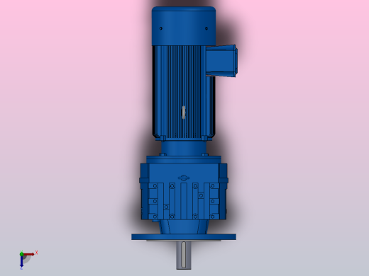 RF87法兰轴伸式安装斜齿轮减速机RF87-YVB2.2-4P-100-M1-0°-Φ350俯视缩略图