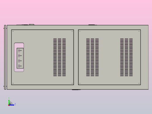 TNSZ-350～500柱式交流自动稳压器三维模型202010左视缩略图