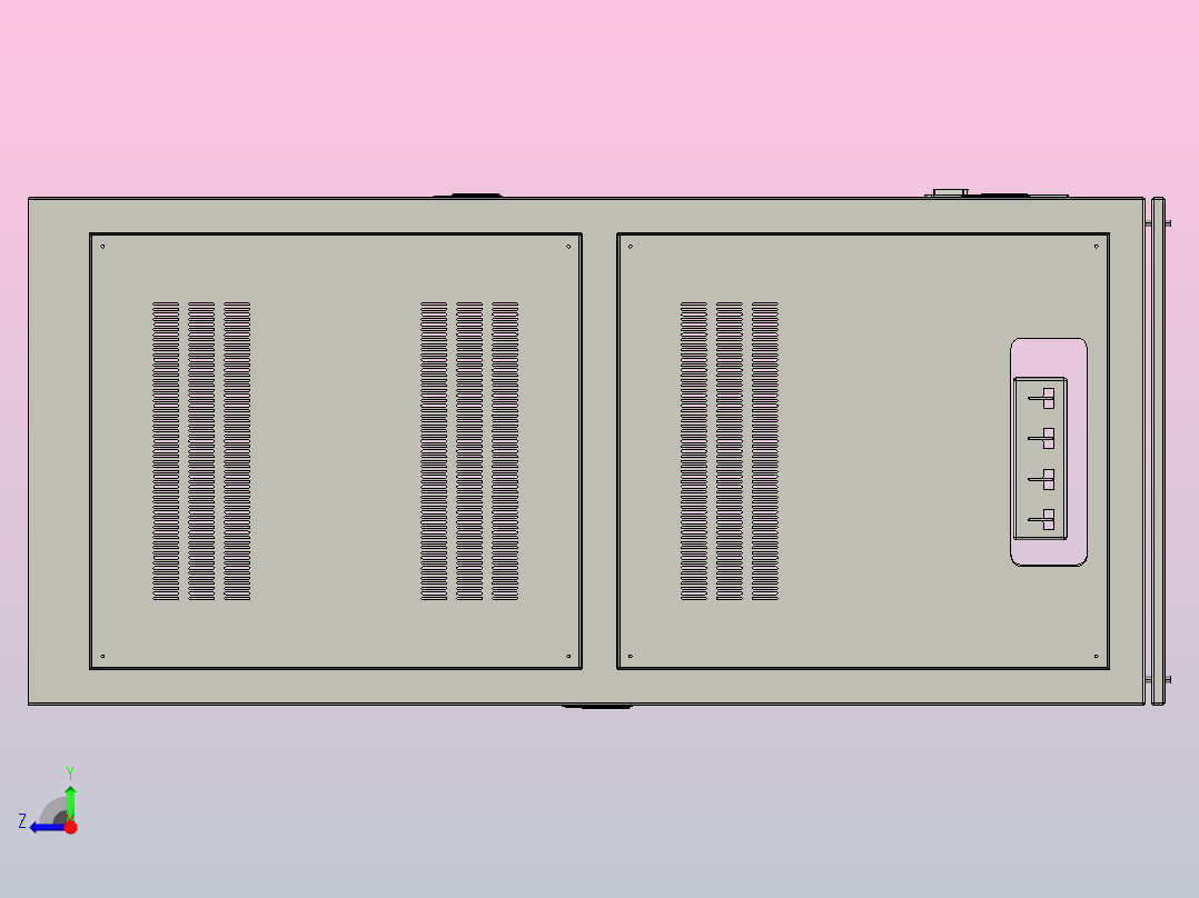 TNSZ-350～500柱式交流自动稳压器三维模型202010右视图
