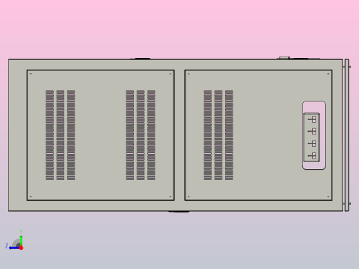 TNSZ-350～500柱式交流自动稳压器三维模型202010右视缩略图