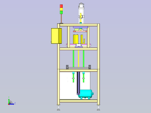 双向挤压工装设计左视缩略图