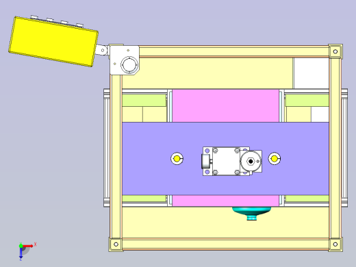 双向挤压工装设计俯视缩略图