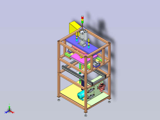 双向挤压工装设计正等轴测缩略图
