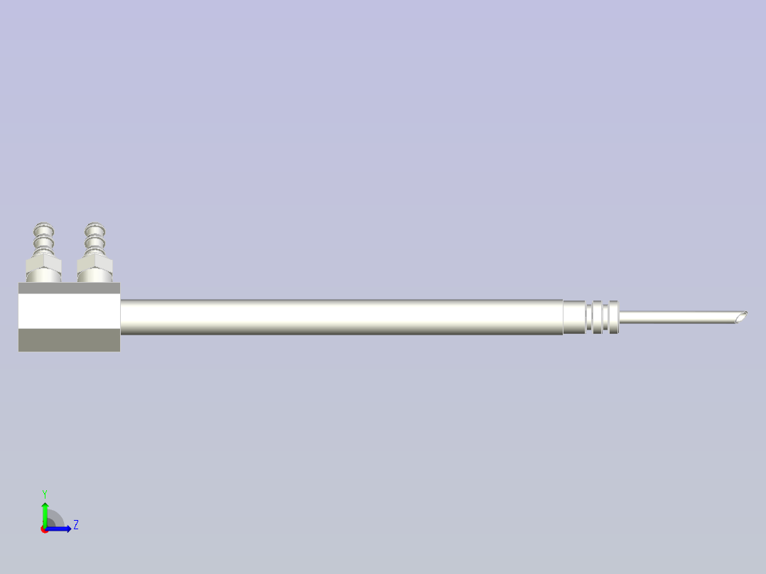 A0004094-气泡冷却用于压铸模具左视图