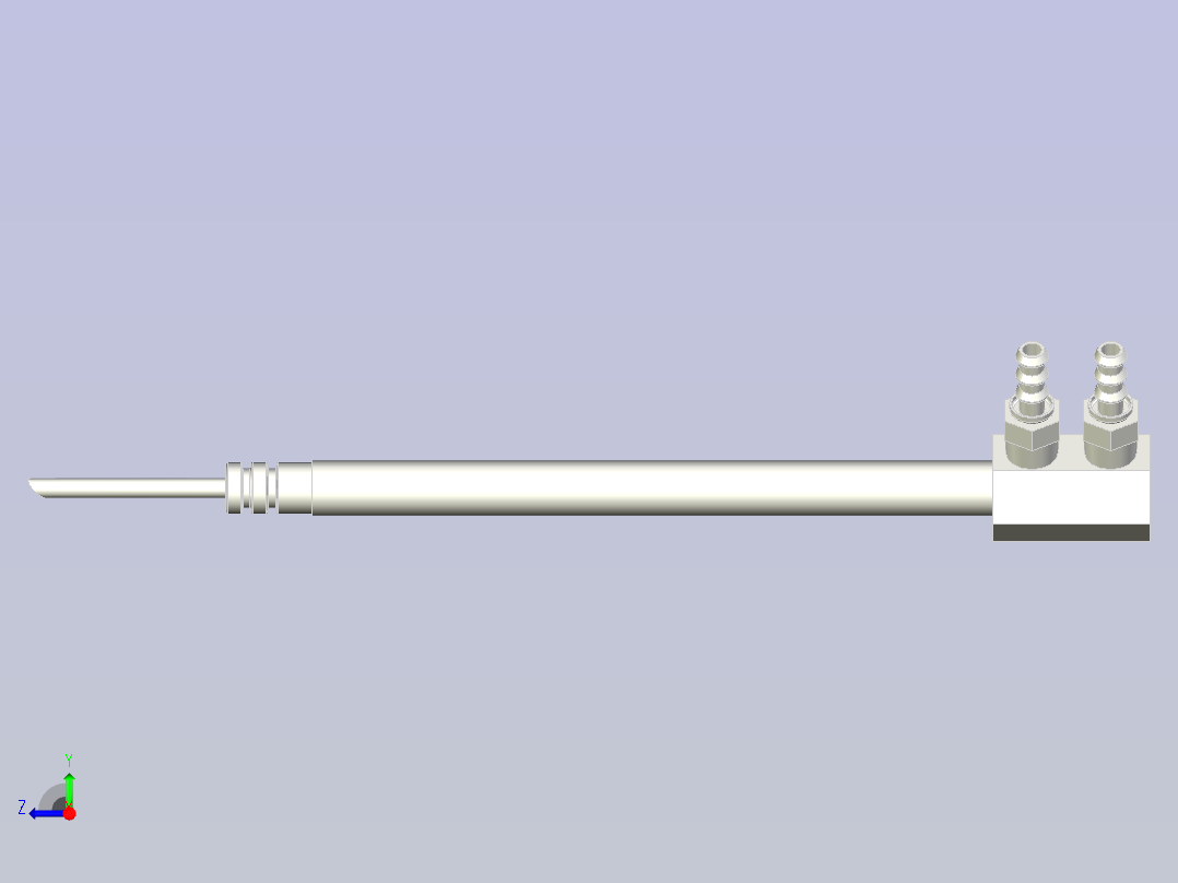 A0004094-气泡冷却用于压铸模具右视图