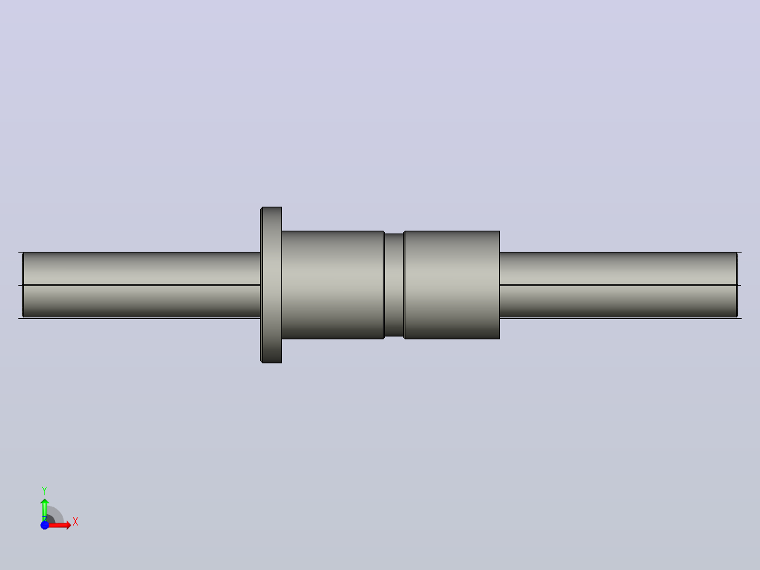 DKFZD5012-5滚珠丝杆3D模型前视图