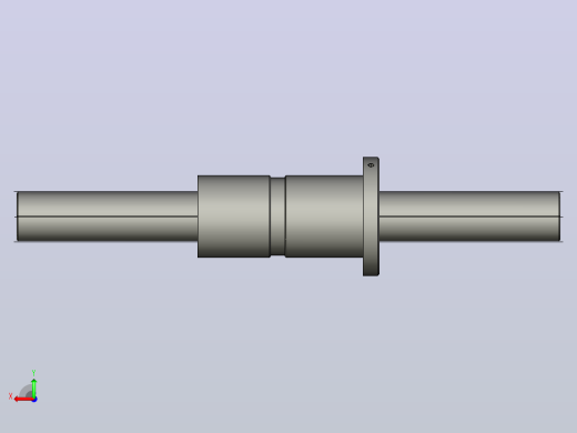 DKFZD5012-5滚珠丝杆3D模型后视缩略图
