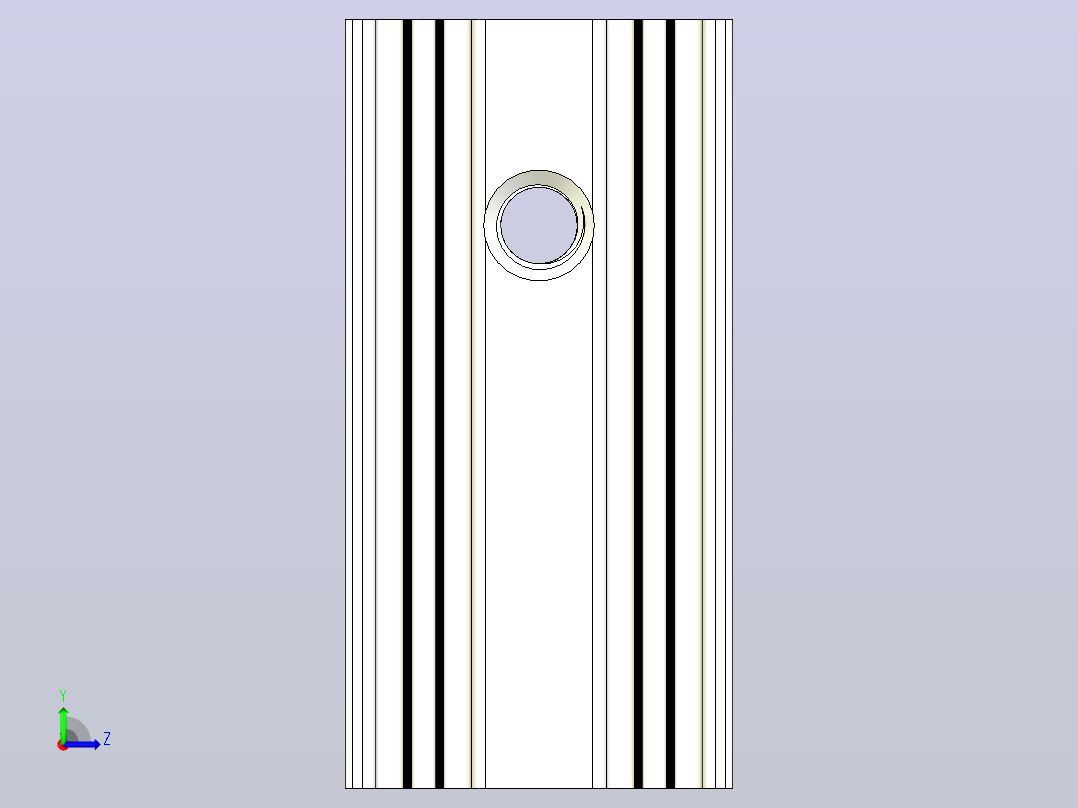 黑色散热器尺寸25 x 12 6 x 6 5 mm孔18 3mm ipt左视图