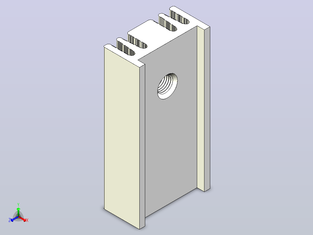 黑色散热器尺寸25 x 12 6 x 6 5 mm孔18 3mm ipt正等轴测图