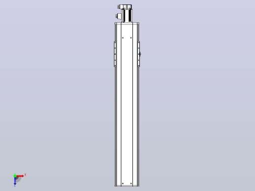 日规模组半封闭丝杆TPA-HNR-220D-3210C-L1000-M-Y-P1K-N3俯视缩略图
