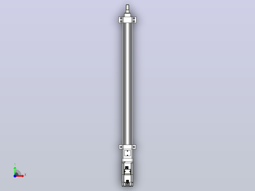 轻载电动缸TPA-ESR40-1210C-L550-M-LB-W-P40-C3前视图