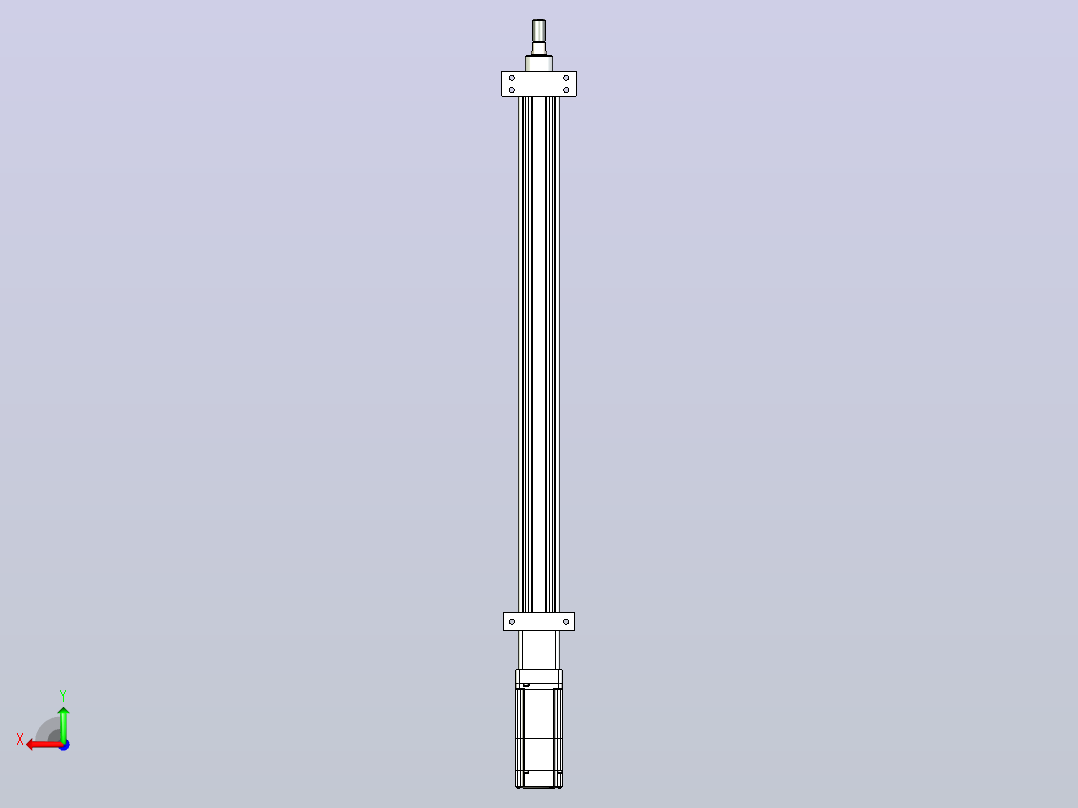 轻载电动缸TPA-ESR40-1210C-L550-M-LB-W-P40-C3后视图