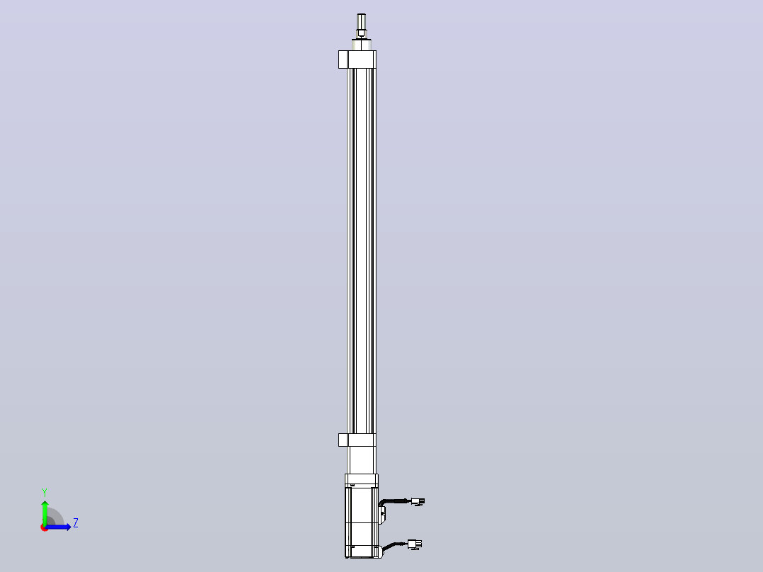 轻载电动缸TPA-ESR40-1210C-L550-M-LB-W-P40-C3左视图