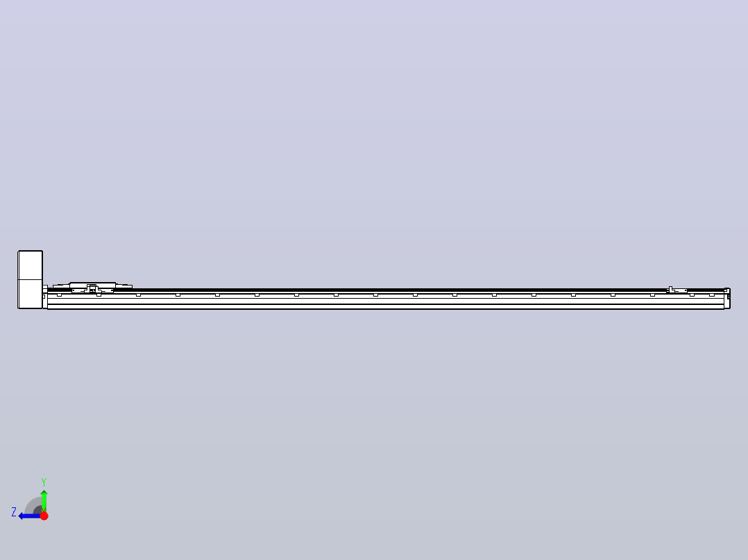 机器人皮带驱动直线轴TPA-GCB-120-P70-L1450-RU-M20-N3右视图