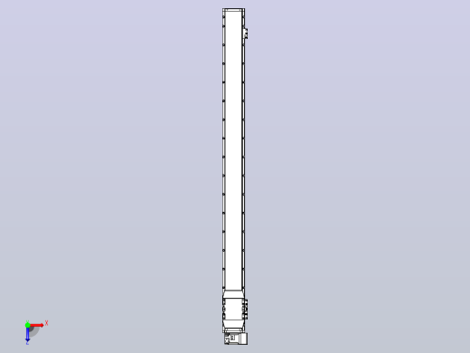 机器人皮带驱动直线轴TPA-GCB-120-P70-L1450-RU-M20-N3俯视缩略图