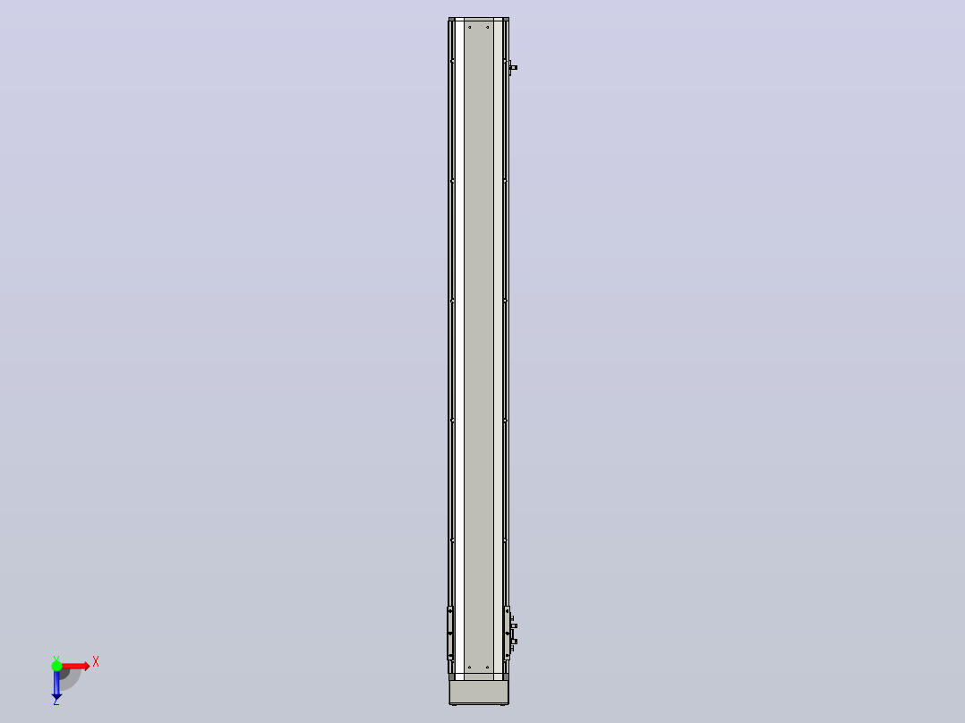 SYS12-900-BM-200W滚珠花健、支撑座、滚珠丝杠、交叉导轨、直线模组.STEP俯视图
