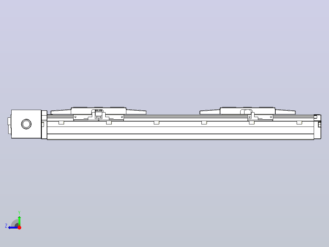 皮带直线轴双滑块型TPA-GCBS-120-P70-L50-DR-M20-N3右视图