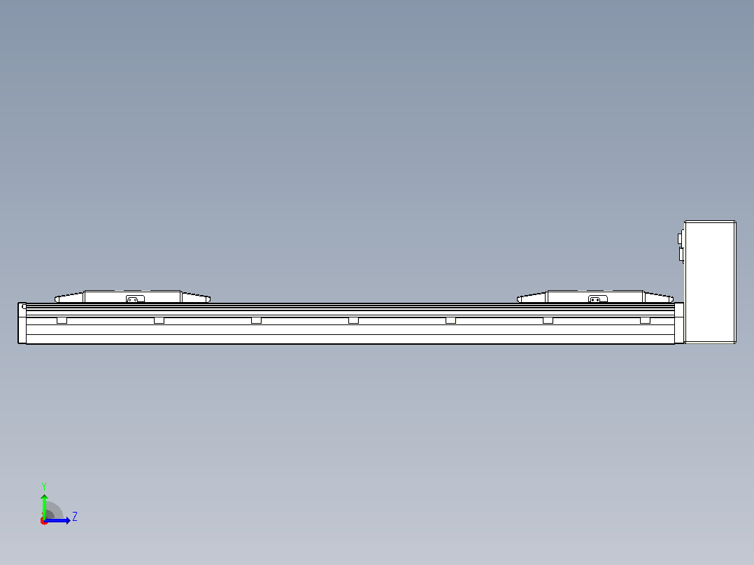 皮带直线轴双滑块型TPA-GCBS-150-P80-L225-LU-M75-N3左视图
