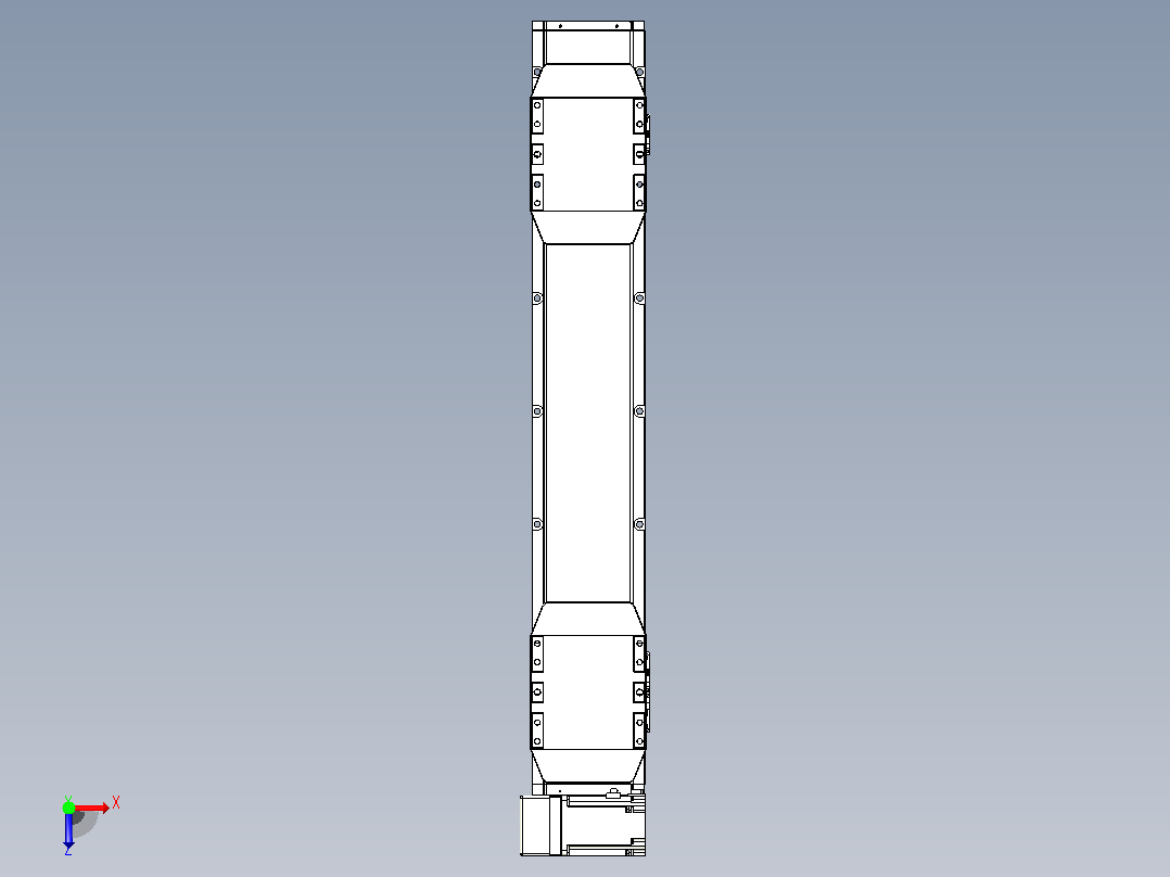 皮带直线轴双滑块型TPA-GCBS-150-P80-L225-LU-M75-N3俯视图