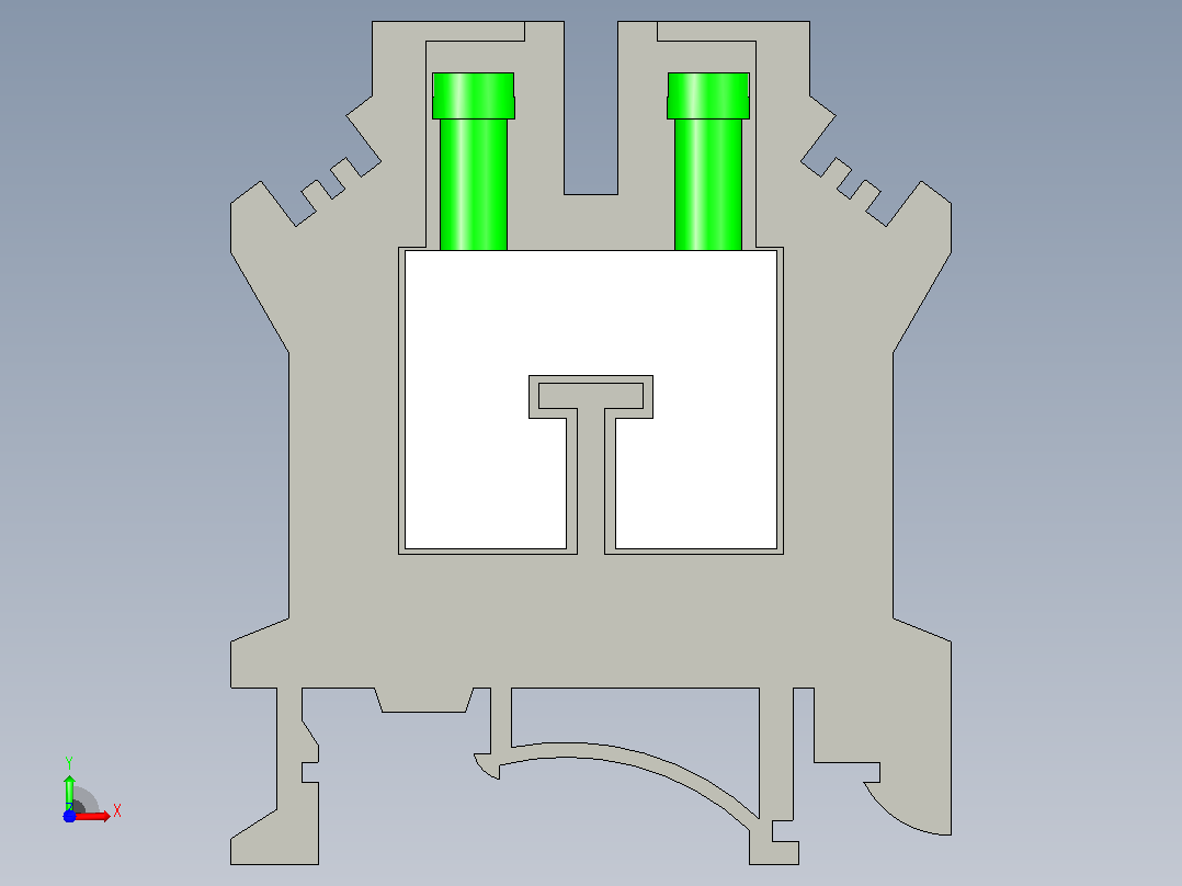 JCUK-10RD接线端子三维模型202104前视图