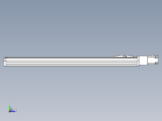 滚珠丝杠直线轴内置导轨TPA-GCR-80-1610C-L750-M-M40-N3左视缩略图