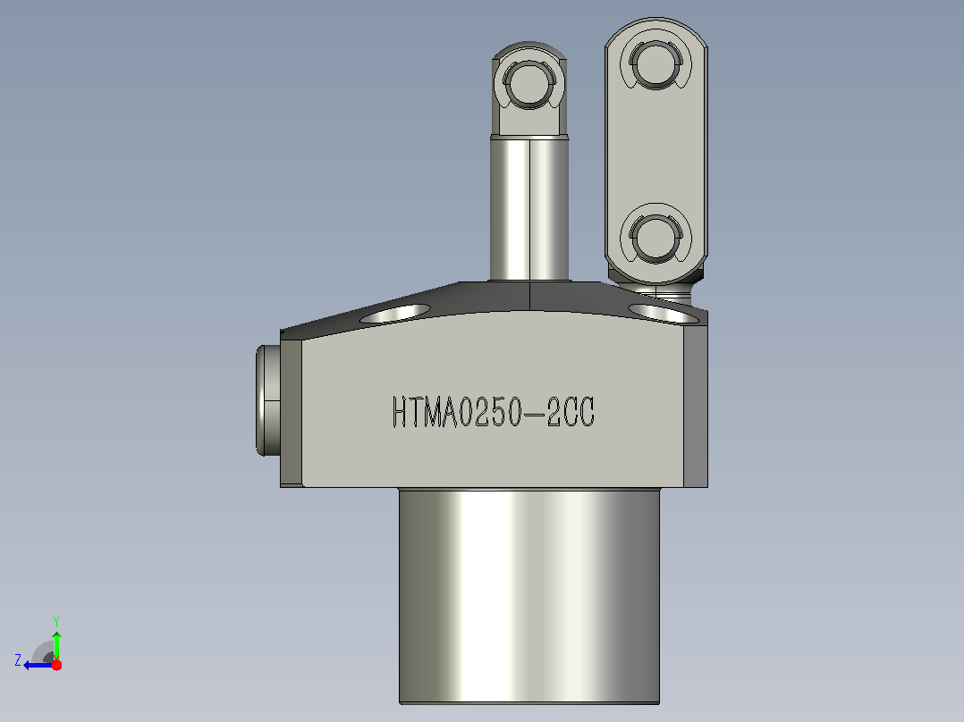 HTMA0250-2CC油压复动杠杆式夹紧器右视图