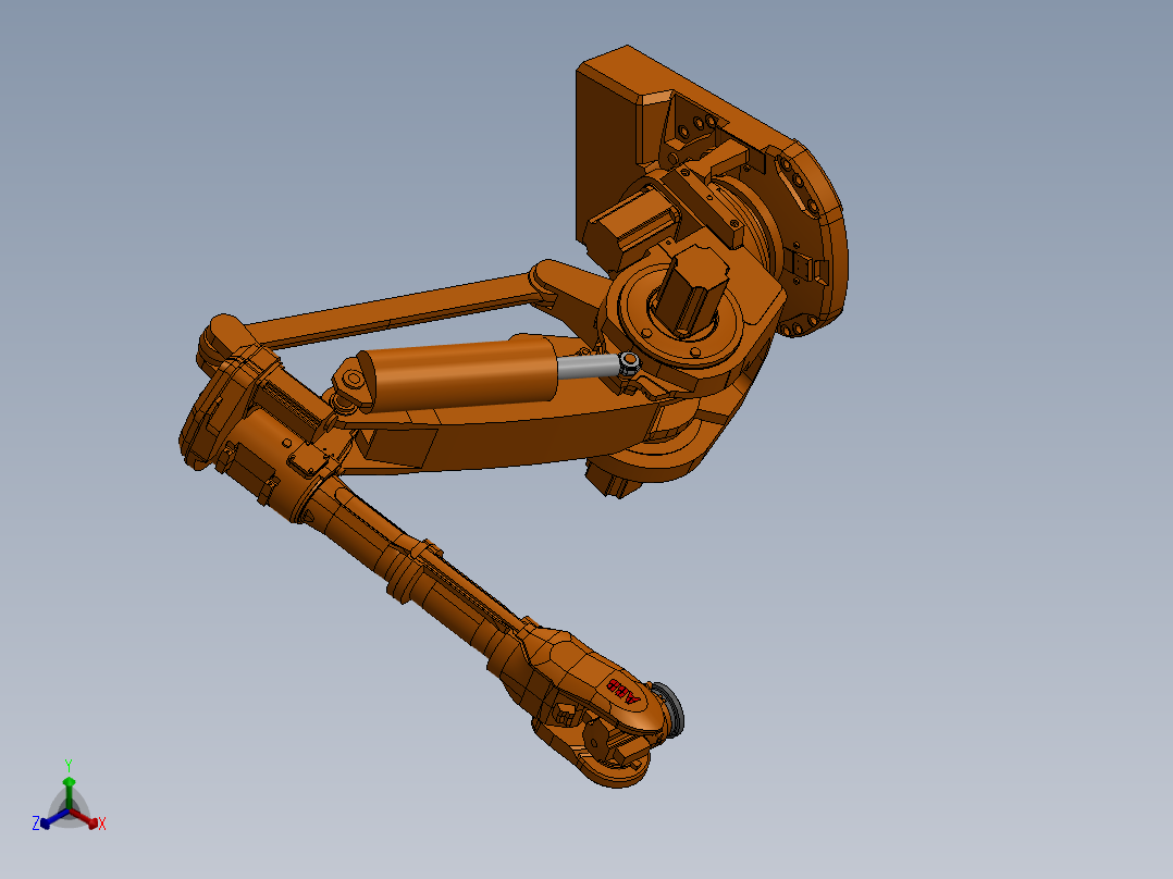 ABB IRB 6660 130 310 SW STP正等轴测图