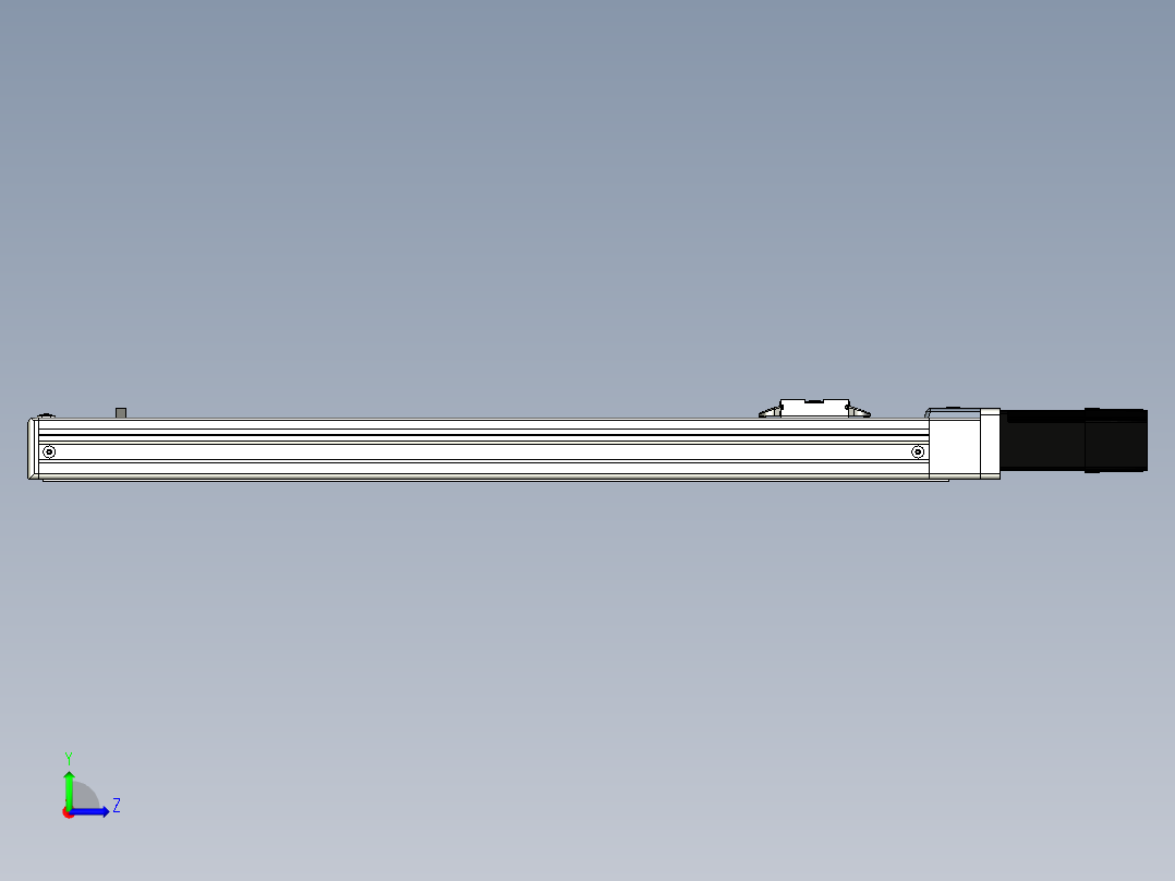 Toyo东佑达直线模组-ECH5-450-BC左视图