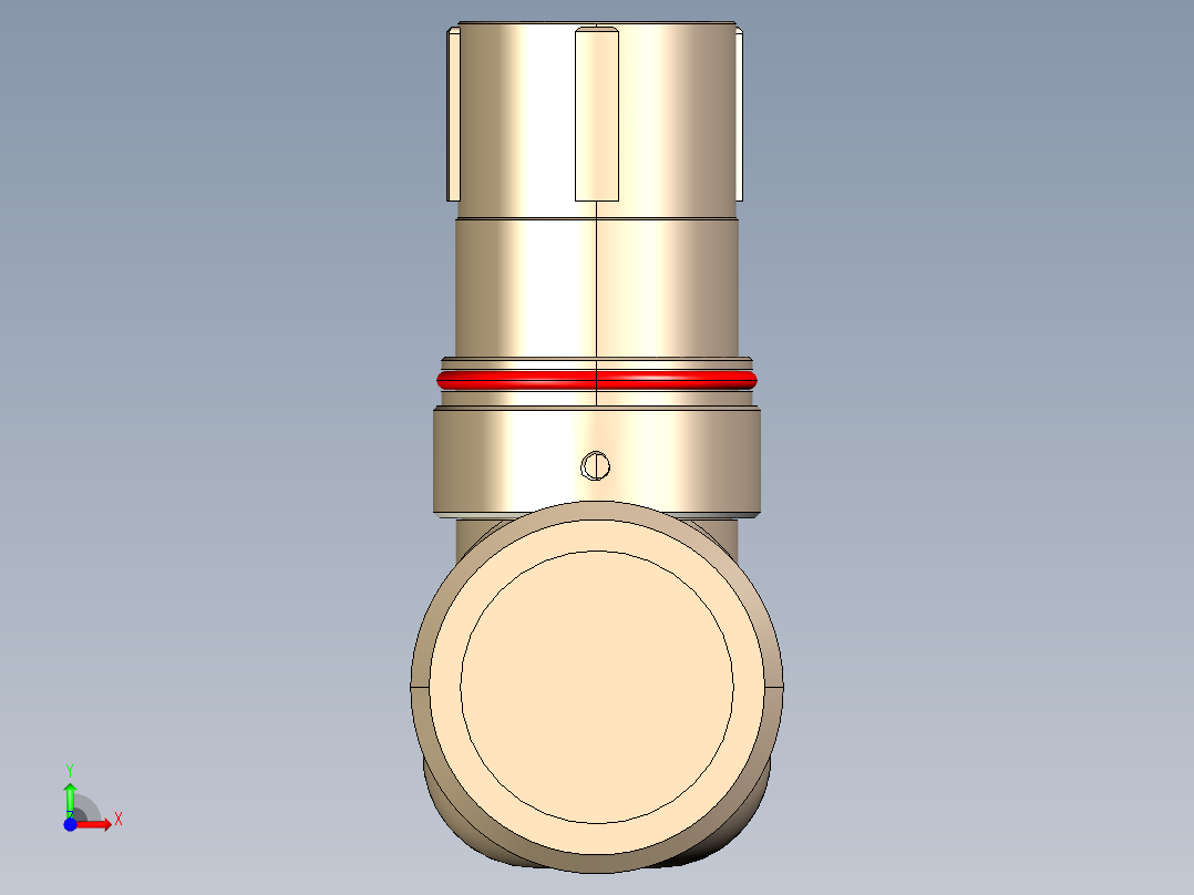安费诺连接器插头前视图