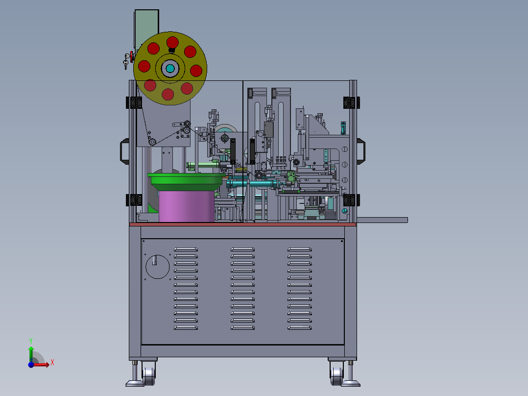 B27_非标自动贴膜机总装前视图