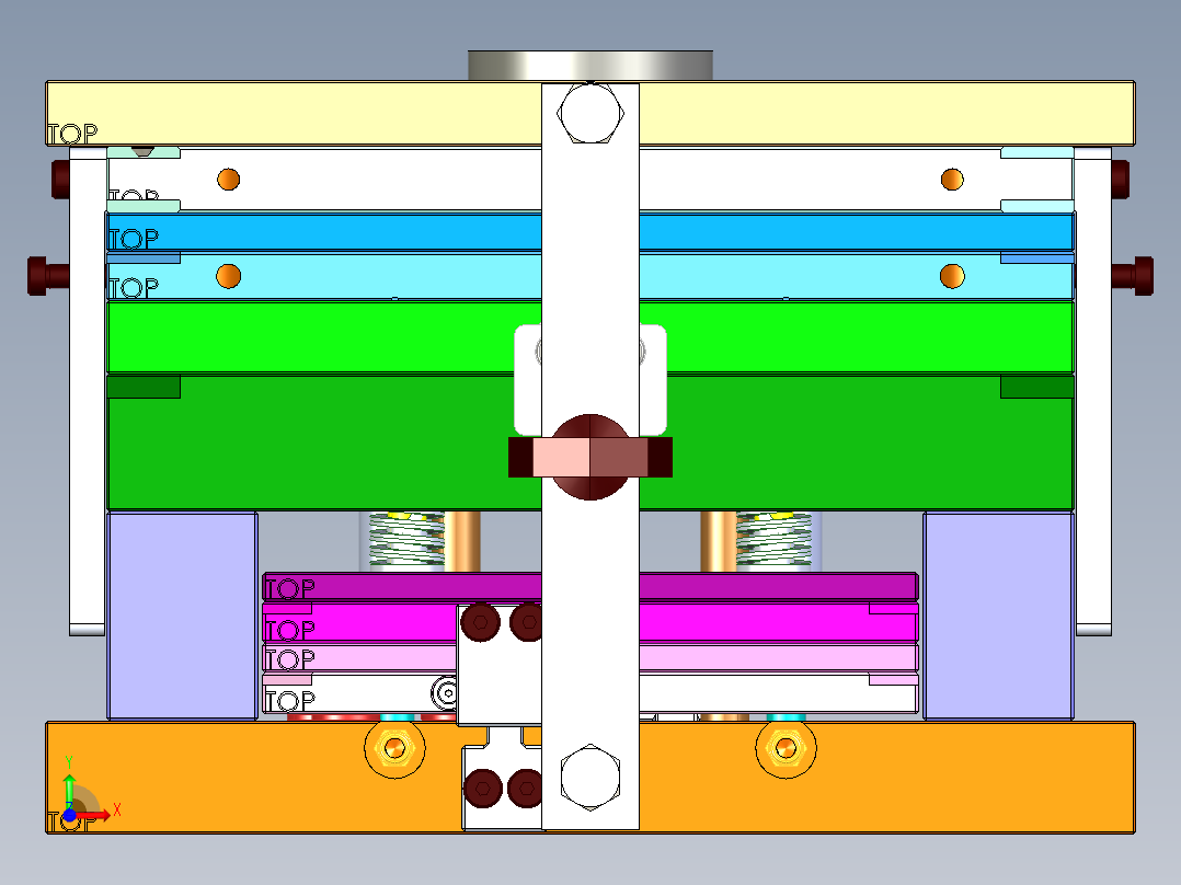 HeliCAP冷流道模具前视图