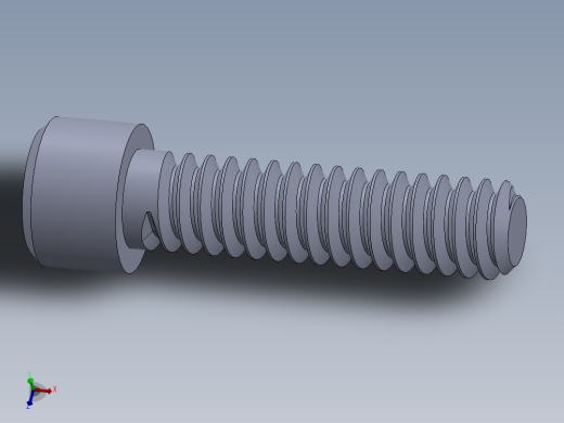 粗螺纹 SHCS 螺钉-SHCS 10-24.x0.75.SLDPRT