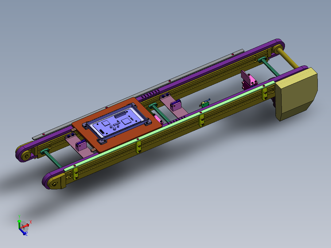 防止托盘传送反向移动机构