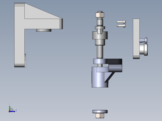转向臂加工工艺及钻Φ9.3孔夹具设计【含三维SolidWorks和UG】 左视缩略图