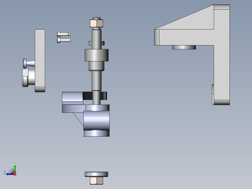 转向臂加工工艺及钻Φ9.3孔夹具设计【含三维SolidWorks和UG】 右视缩略图