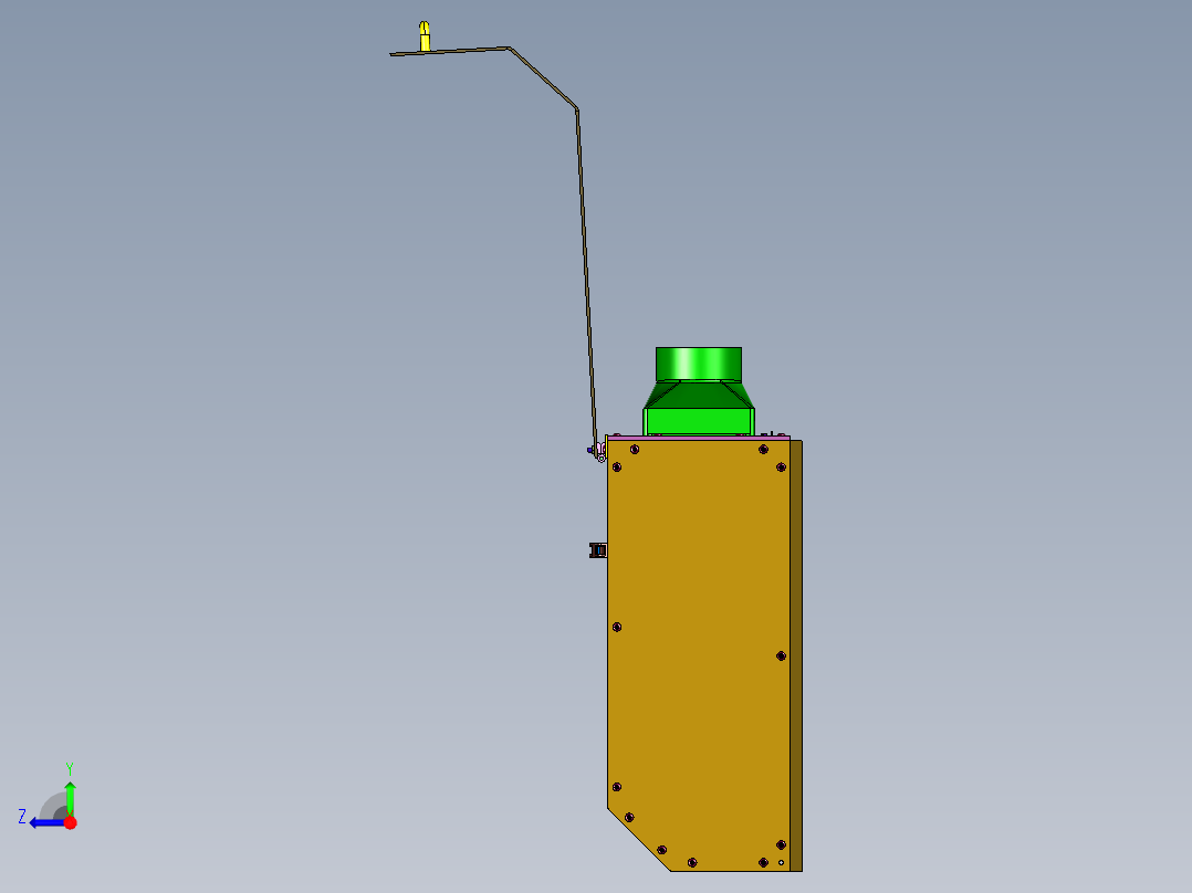 激光小型三轴grbl木工自动雕刻机右视图