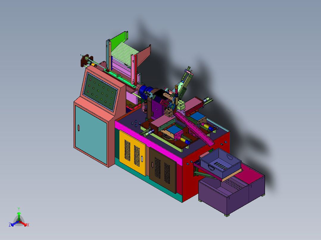 圆钢自动进给主轴进料机床