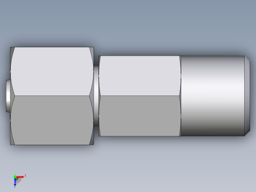 卡套式工业通用硬管接头EO_Distance_piece_adapter_DA06SOMD71俯视缩略图