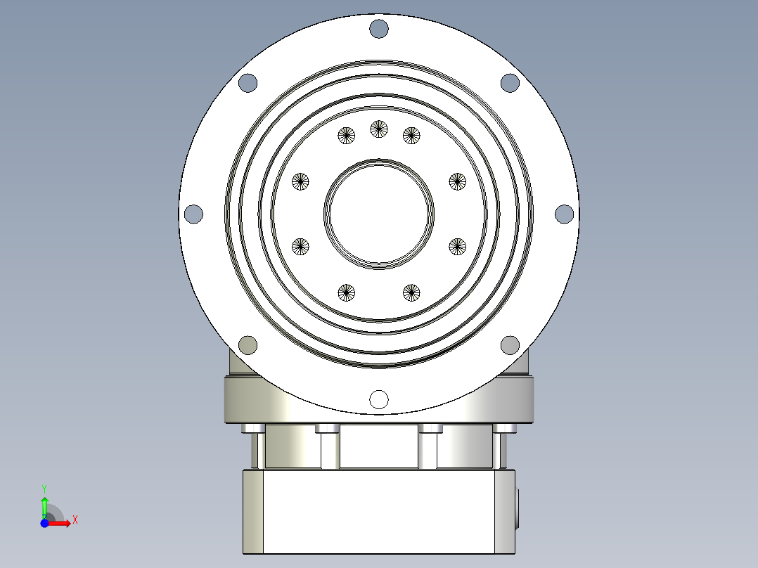 多摩川行星减速机TDR-090-L1-19DC19前视图